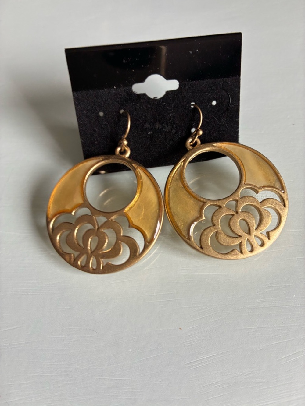 Bohemian Lia Sophia Round French Hook Earrings - Picture 8 of 8